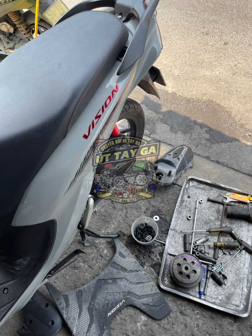 Bộ nồi xe 50cc có tiếng kêu, hú hoặc lạch cạch