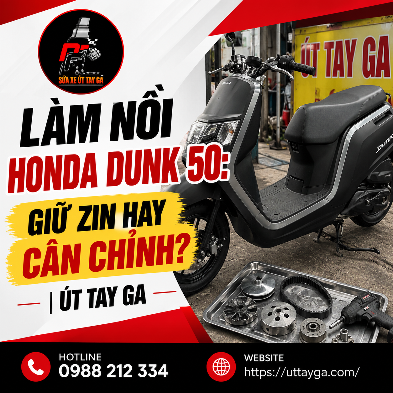 Làm nồi Honda Dunk 50