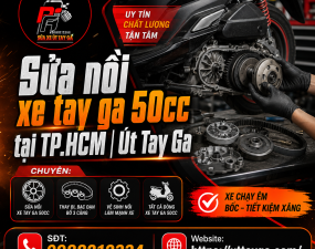 Sửa nồi xe tay ga 50cc tại TP.HCM