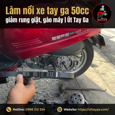 Làm nồi xe tay ga 50cc